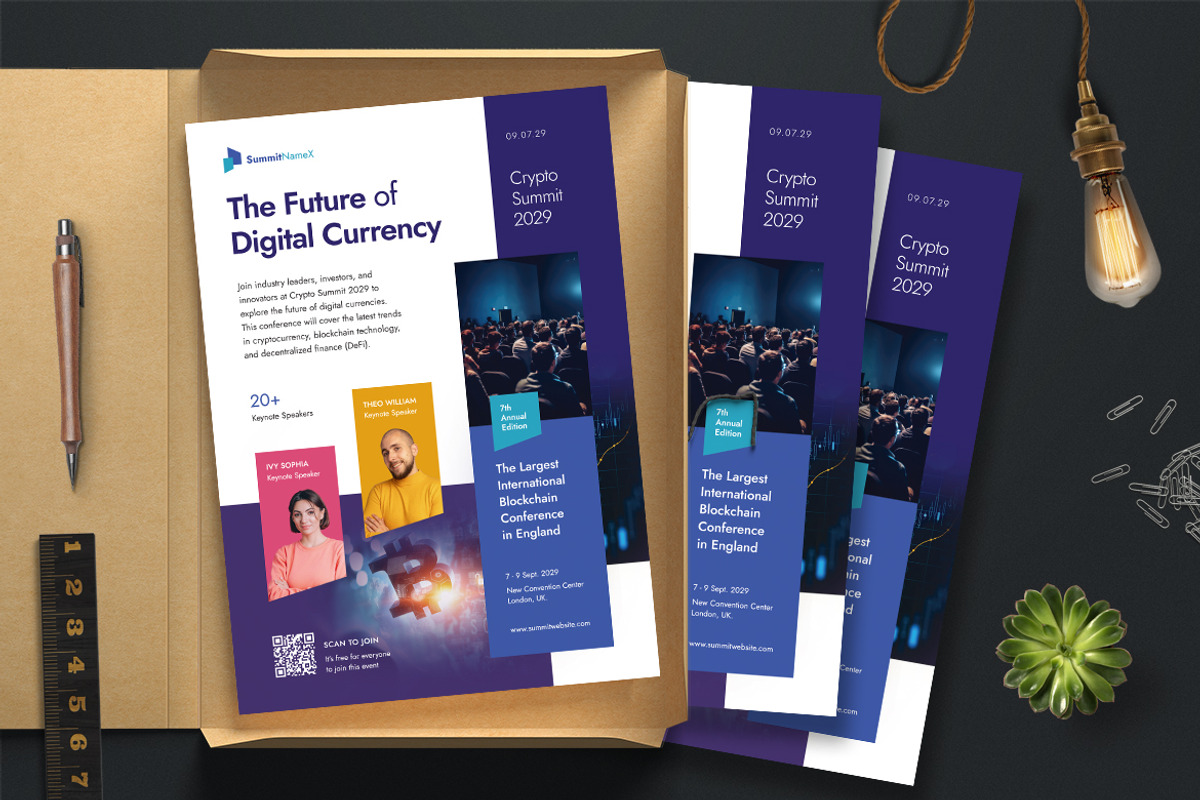 The Future Of Digital Currency, a Flyer Template by Boostock (Photo 2 of 4)