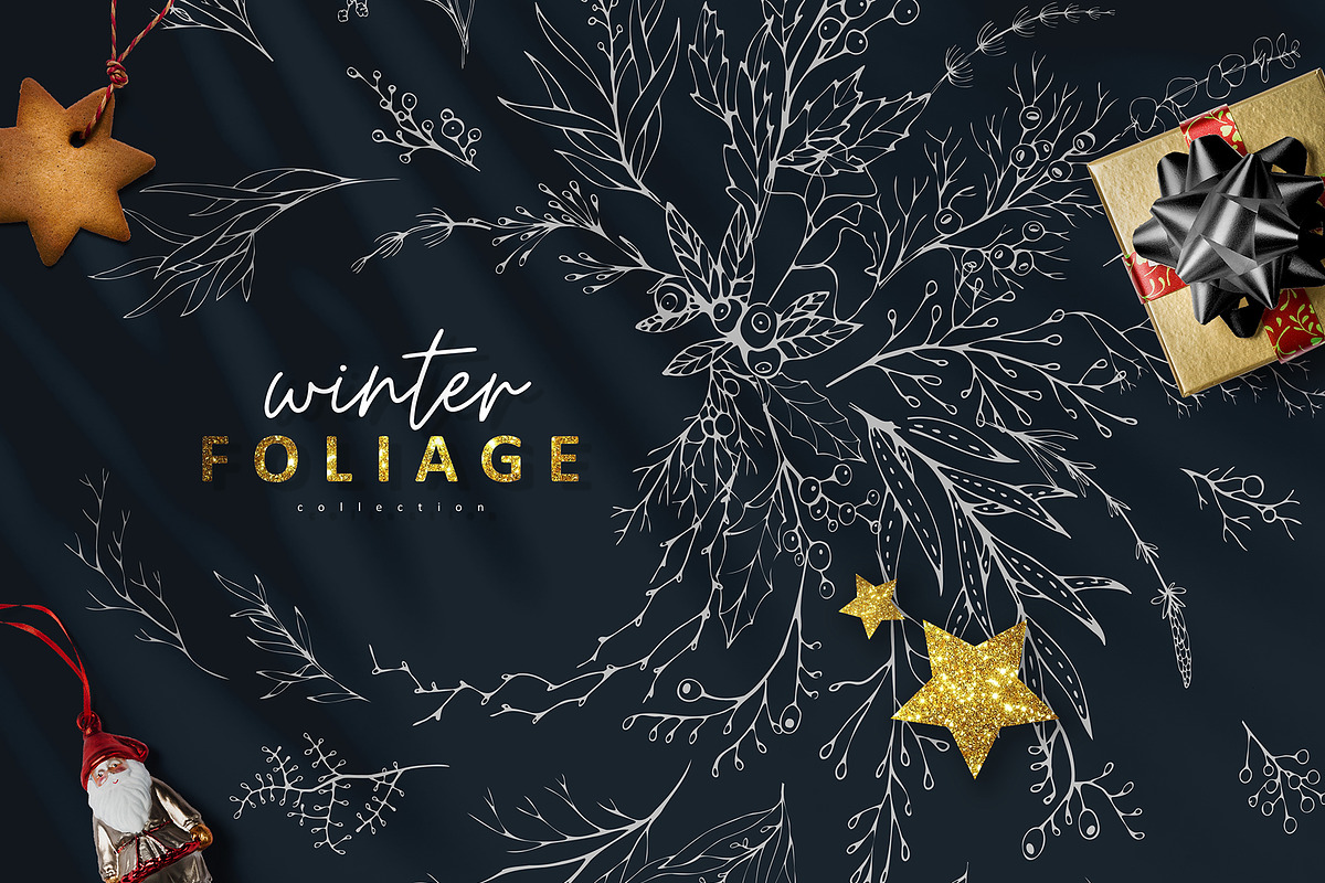 Winter Foliage collection, a Decorative Illustration by Merfin (Photo 1 of 14)