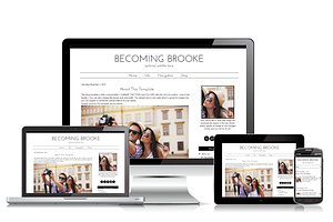 Blogger Template Modern Brooke
