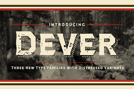 Dever, a Slab Serif Font by insigne