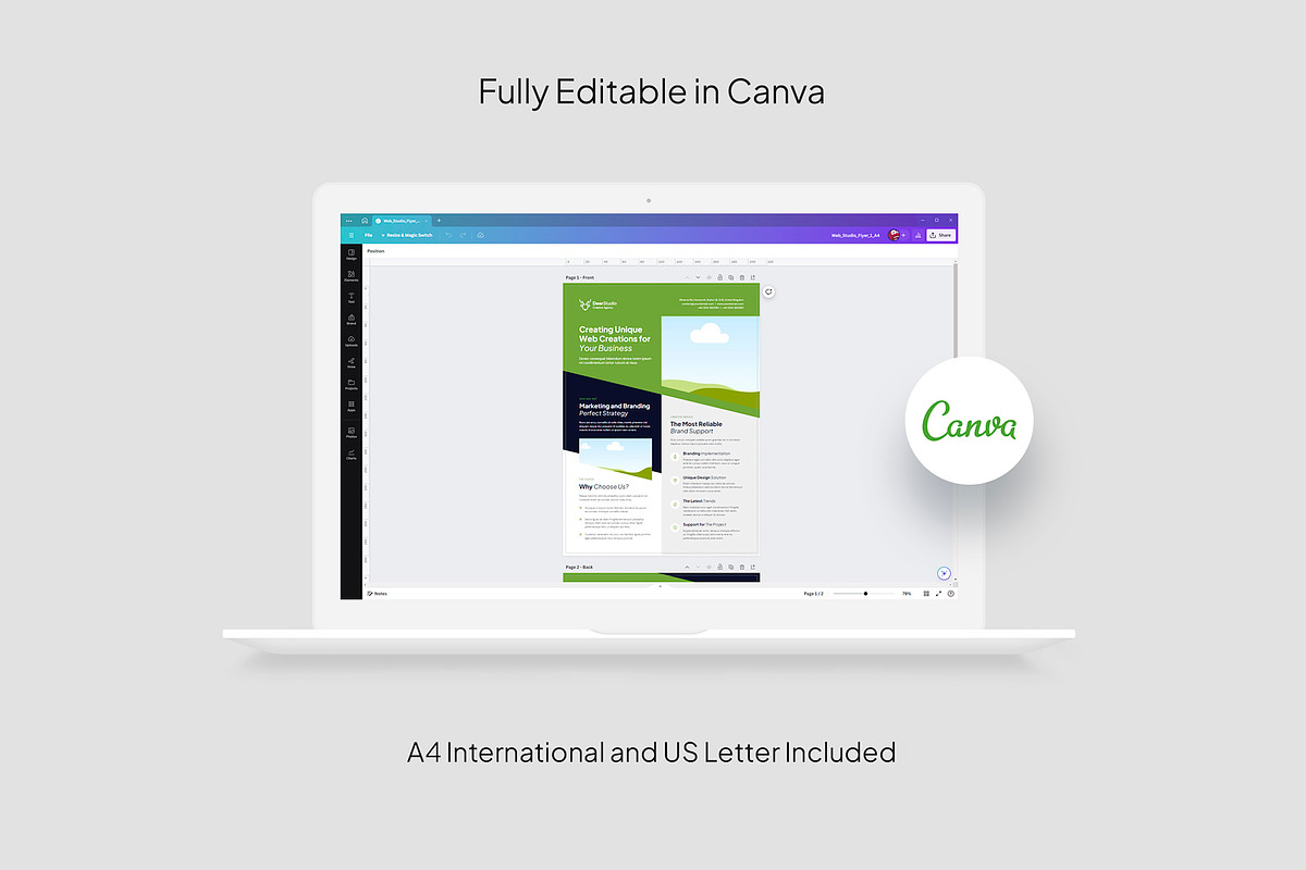 Web Studio Corporate Flyer Template, a Flyer Template by artbart (Photo 10 of 10)