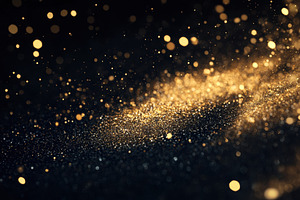 Beautiful abstract splash of gold, a Photo by Pavel_design