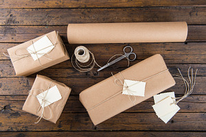 Preparing gifts stock photo containing gifts and christmas