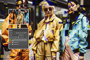 Offset Glitch Photo Effect
