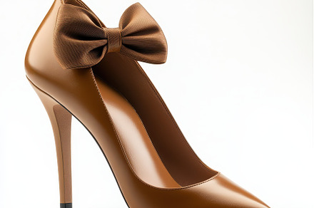 Elegant Brown High Heel Pump with Bo, a Beauty & Fashion Photo by Pixeness