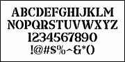 Screen Stencil JNL, a Font by Jeff Levine Fonts (Thumbnail 3 of 5)