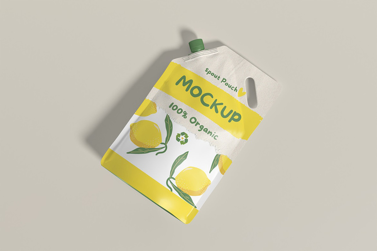 Spouth Pouch Mockup, a Packaging Mockup by HanaSaka_Studio (Photo 4 of 5)