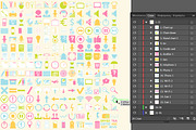 240+ Flat Icons, an Icon by My Sweet Dreams (Thumbnail 3 of 3)