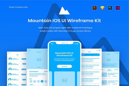 Ice App Ui Kit A Creative Market Shop