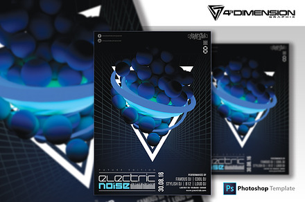 Electric Noise Flyer Template