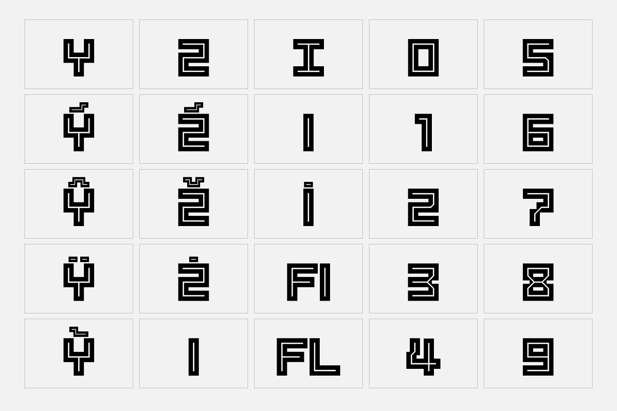Raster - Block Font, a Font by SelfBuild Type (Photo 9 of 12)