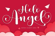 Helo Angel | Lovely Script Font, a Script Font by Gilar Studio