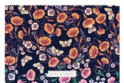 MOTHS — Dark Floral Patterns, a Decorative Illustration by Liiafis (Thumbnail 4 of 8)