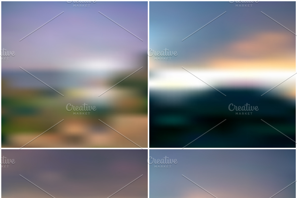 100 Blurred Backgrounds preview 5