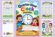 Quarter-Hour Clock Puzzles, a Stationery Template by Designmela01 (Thumbnail 6 of 6)