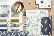 Flat Lay Material Board Mockup, a Merchandise Mockup by creatsy5 (Thumbnail 4 of 11)