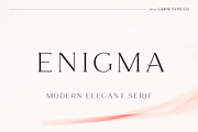 Enigma, a Serif Font by Larin Type Co. (Thumbnail 16 of 16)