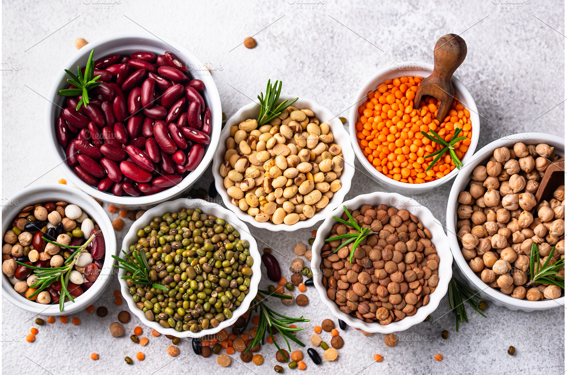Beans, lentils, soybean, pea and, a Food & Drink Photo by Yulia Furman