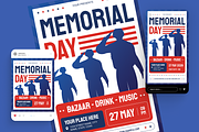 Memorial Day Flyer Set, a Flyer Template by Annora Studio (Thumbnail 2 of 6)