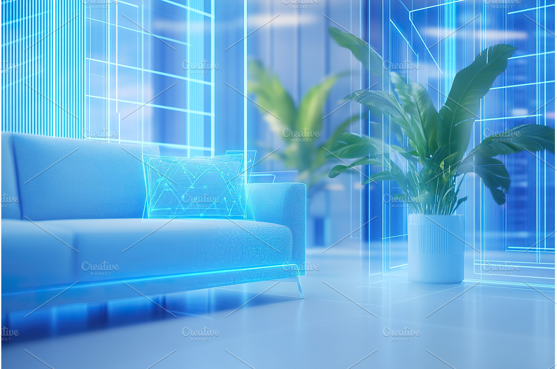 Lounge Interior Featuring Sofa and, an Architecture Photo by Lermont51