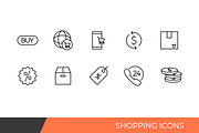 Linear Shopping e-commerce Icons, an Outline Icon by Woo Graphics (Thumbnail 2 of 2)