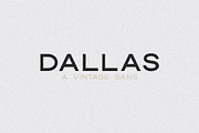 Dallas | A Vintage Sans, a Sans Serif Font by Jen Wagner Co (Thumbnail 1 of 7)