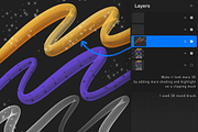 Sparkles Lettering & Bokeh Brushes, a Brush Add-On by Artbykimmyw (Thumbnail 2 of 6)