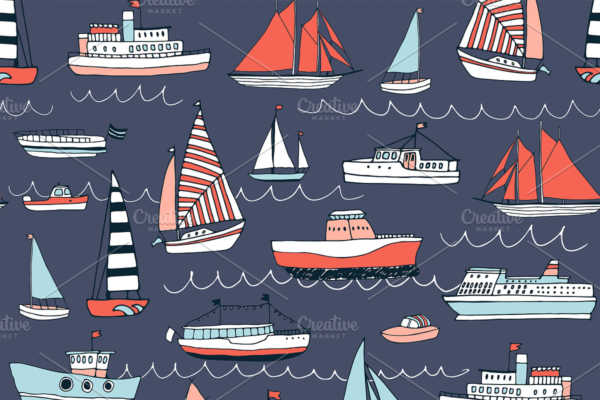 Water Transport, a Pattern Graphic by GooseFrol (Photo 7 of 10)