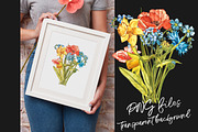 Wildflowers & Gardenflowers clipart, a Decorative Illustration by Ann Astro (Thumbnail 9 of 9)