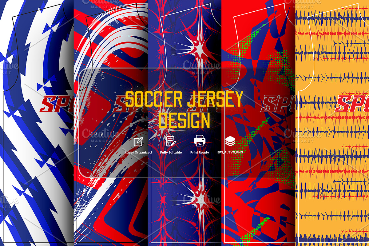 Abstract Sports Jersey Pattern, a Sport Illustration by samsulpassive (Photo 1 of 3)