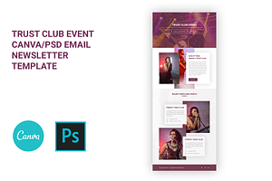 TrustClub Canva/PSD Event Newsletter