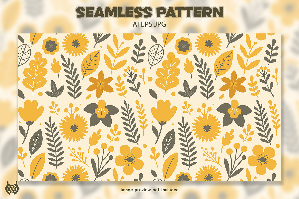 Summer Flowers - Pattern Background, a Pattern Graphic by NOX Labs