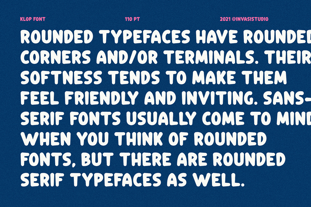 Klop - Friendly Rounded Font, a Sans Serif Font by Invasi Studio (Photo 5 of 10)