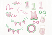 One in a Melon - watermelon and bows, an Illustration by Lolytop Studio (Thumbnail 3 of 6)