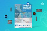 Covid Vaccine-19 Flyer, a Flyer Template by GraphicalMarket (Thumbnail 2 of 4)