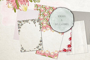 Watercolour Protea Flower DIY Pack, an Illustration by Ingrid Marais Design (Thumbnail 3 of 4)