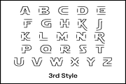 Star Font Svg Png Pdf Alphabet, an Object Graphic by Custom Fonts & Patterns (Thumbnail 4 of 4)