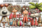 Whimsical Summer Clipart Bundle, an Illustration by OK Design (Thumbnail 1 of 6)
