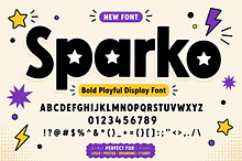 Sparko – Bold Playful Display Font