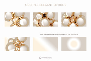 Gold Elegance Elements & Backgrounds