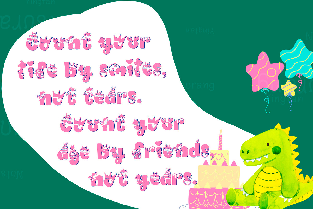 Birthday Party Font, a Symbol Font by N Nakorn Creative (Photo 3 of 10)