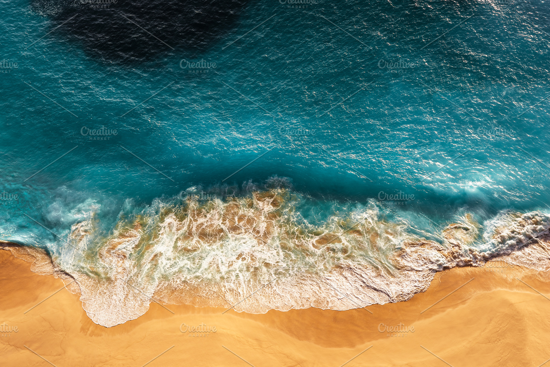 Peaceful bright beach, seaside, a Nature Photo by SOTNIKOV_MISHA