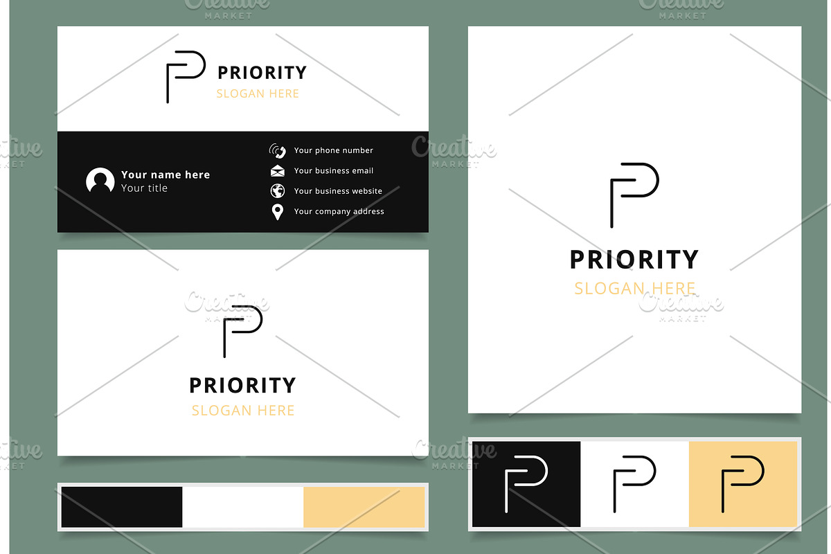 Business card template featuring a, a Finance Illustration by Aimagenarium@gmail.com