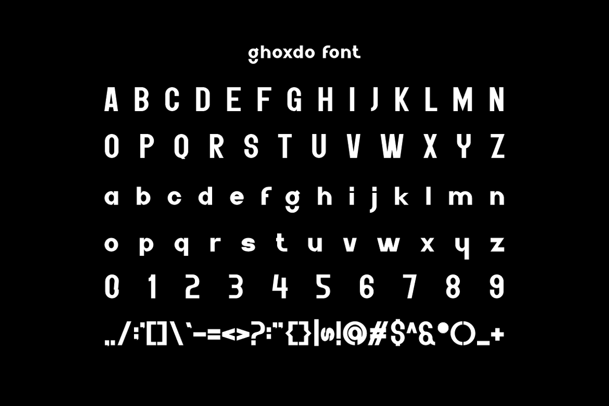 Ghoxdo - Modern Sans Font, a Sans Serif Font by Iqsiart Studio (Photo 4 of 6)