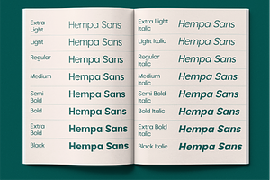 Hempa Sans - Sans Serif Family Fonts