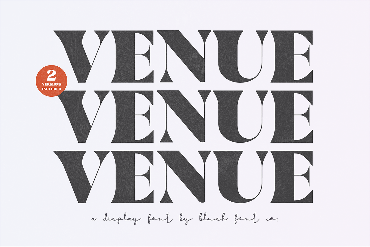 VENUE Modern Serif Wedding Font, a Serif Font by Blush Font Co. (Photo 1 of 6)