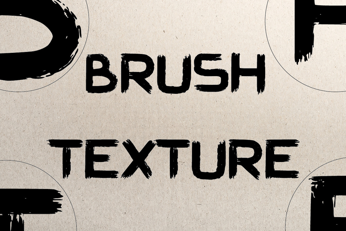 Hard Brush - bold uppercase font preview 4