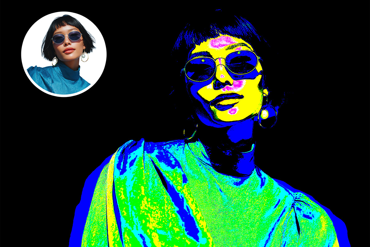 Holographic Image Photo Effect, a Layer Style Add-On by ContestDesign (Photo 2 of 2)