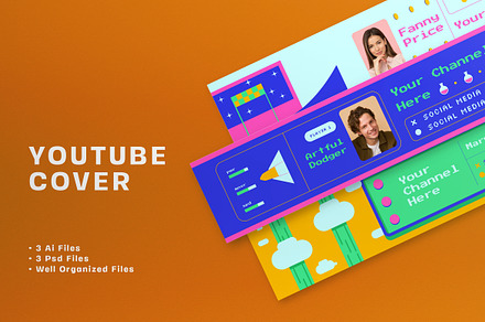 Game Channel YouTube Cover, a Social Media Template by graphicook