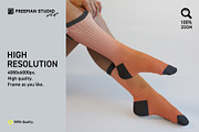 Socks Mockup Set, a Bottom Mockup by Freeman Studio (Thumbnail 6 of 13)